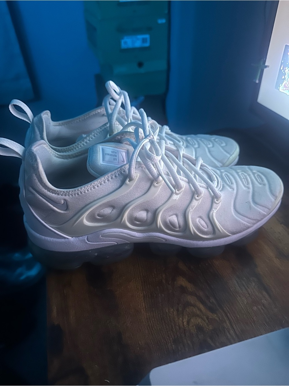 Nike White VaporMax Plus Trainers